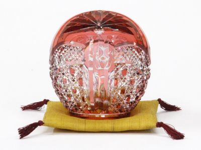 江戸切子 祝だるま（小）