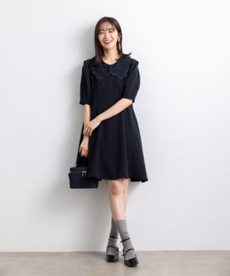 カットワークカラーチュニックワンピース／Ａｍｙ　ＡＭ－２５０３－００９