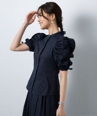 Ｋｅｅｐ　ｃｌｅａｎ　リボンスリーブブラウス　ＡＭ－２５０４－００６