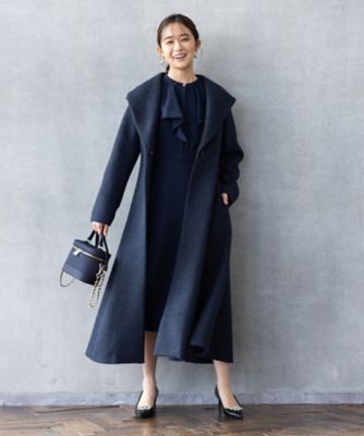 エアリーウールウォームガウンコート Amelia AMー