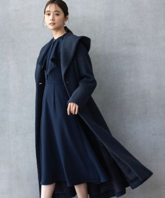 エアリーウールウォームガウンコート Amelia AMー