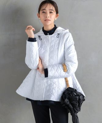 ＜Ame no chi Hare＞Ｋｅｅｐ　ｃｌｅａｎ　キルティングペプラムコート（Ｓｋｙｅ）　ＡＭー２５１０ー００１