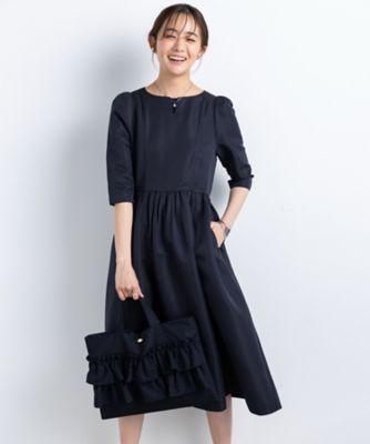 雨でもハレの日ギャザーフレアミディドレス（Mina） AMー