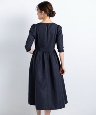 雨でもハレの日ギャザーフレアミディドレス（Mina） AMー