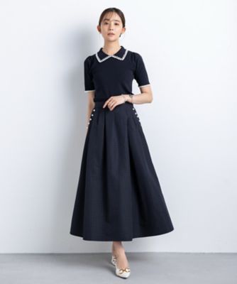 Machineーwashable ドライタッチフレアスリーブ