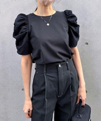 Machineーwashable ギャザースリーブプルオーバー AM