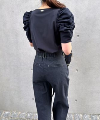 Machineーwashable ギャザースリーブプルオーバー AM