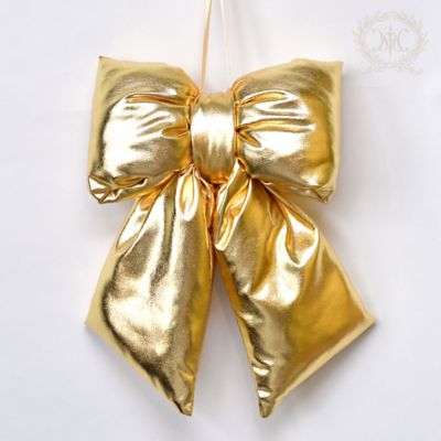 ＜HARMONIER＞【クリスマスおまとめ】ゴールドパフィーボウオーナメント