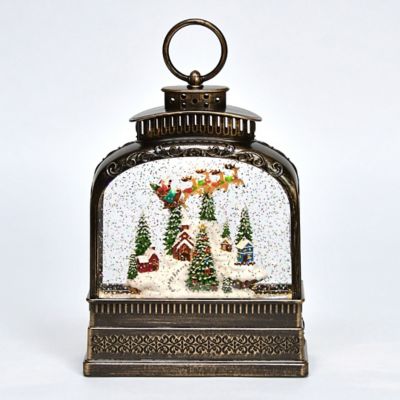 ＜HARMONIER＞【クリスマスおまとめ】リキッドＬＥＤオルゴール／フライングサンタランタン