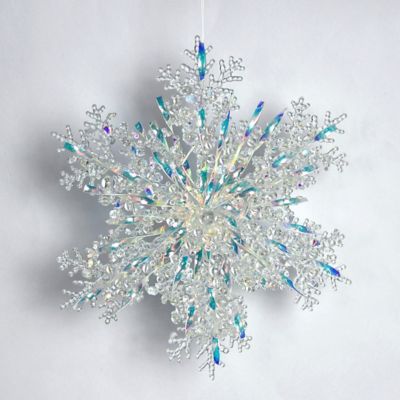 ＜HARMONIER＞【クリスマスおまとめ】ティンセルスノーフレイクオーナメント