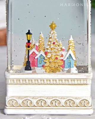 クリスマスおまとめ】リキッドLEDオルゴールランタン／ホワイト