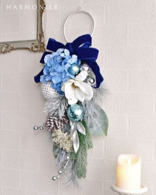 クリスマスおまとめ】ウインターブルークリスマススワッグ | HARMONIER