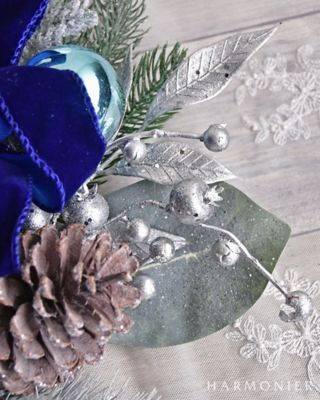 クリスマスおまとめ】ウインターブルークリスマスリース | HARMONIER