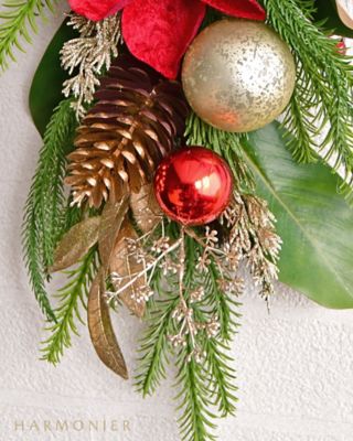クリスマスおまとめ】レッドマグノリアクリスマススワッグ | HARMONIER