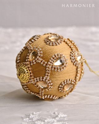 クリスマスおまとめ】ジュエルチョーカーボールオーナメント／ゴールド