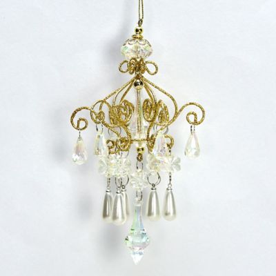 ＜HARMONIER＞【クリスマスおまとめ】シャンデリオーナメント／パールミックスゴールド