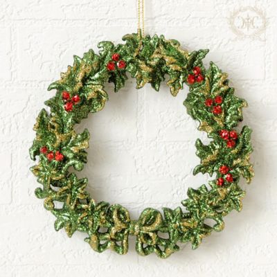 No.022 減し クリスマス シンプルグリーンリース