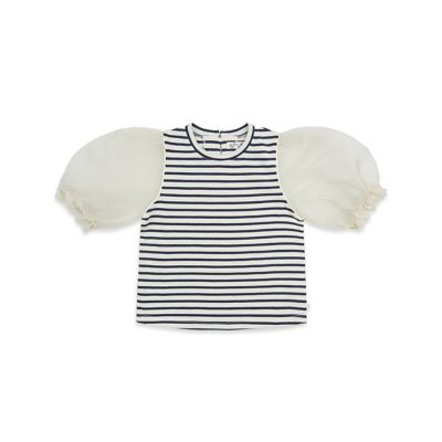 ＜三越伊勢丹/公式＞ BeneBene (Baby & Kids)/ベネベネ Organza Stripe T stripe トップス【三越伊勢丹/公式】