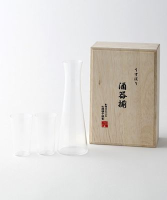 うすはり/ウスハリ 酒器揃　木箱入