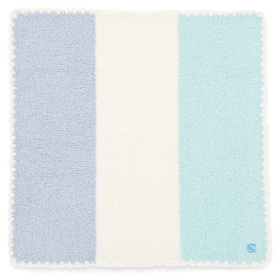 kashwere ベビーブランケット マルチストライプ 78cm x 78cm BABY BLANKET MULTI STRIPE(78×78cm blue/creme/ice green