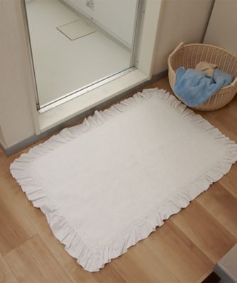 コットンマット　ラッフル装飾［ＲＴ－１７９７４］　５０×８０ｃｍ