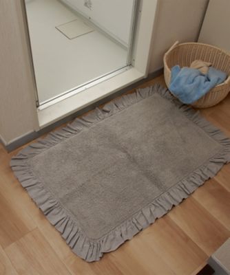 コットンマット　ラッフル装飾［ＲＴ－１７９７４］　５０×８０ｃｍ
