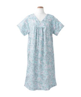 【SALE】三越伊勢丹オンラインストア 25SS タオルドレス Vローブ カームボタニカル カームボタニカル ターコイズ ルームウェア【三越伊勢丹/公式】