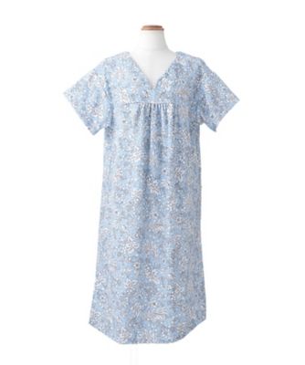 【SALE】三越伊勢丹オンラインストア 25SS タオルドレス Vローブ カームボタニカル カームボタニカル ブルー ルームウェア【三越伊勢丹/公式】
