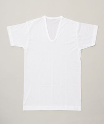 ＜LANVIN COLLECTION (Men)＞フライス生地　Ｕ首シャツ