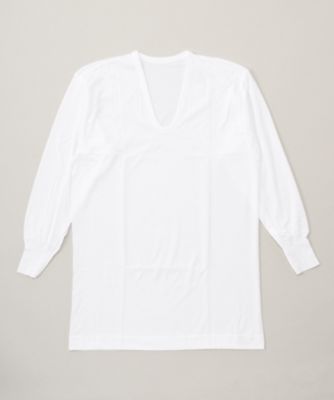 LANVIN COLLECTION (Men)/ランバン コレクション スムース生地 長袖U首シャツ