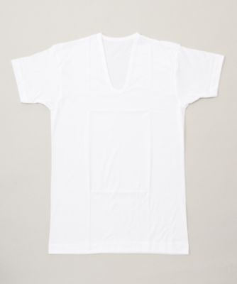 LANVIN COLLECTION (Men)/ランバン コレクション スムース生地 Uネックシャツ