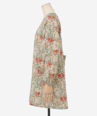 ☆割烹着・アイリス | ヴィクトリア&アルバート博物館/ヴィクトリア&アルバート ハクブツカン | 三越伊勢丹オンラインストア・通販【公式】 百貨店 販売 ブランドエプロン V＆A ヴィクトリア アンド アルバート アイリス おしゃれ 割烹着12633 (ネイビー)