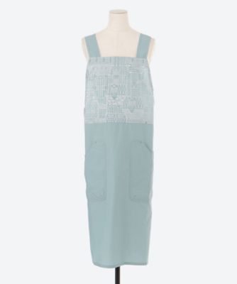 リネン フルエプロン グレーホワイトストライプ | fog linen work