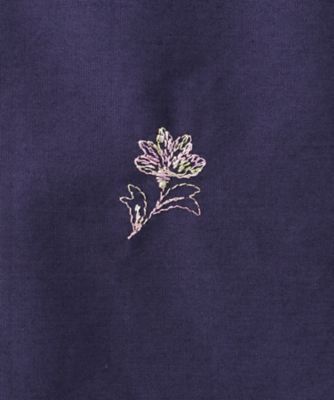 ★エプロン・アイリスボーダー刺繍