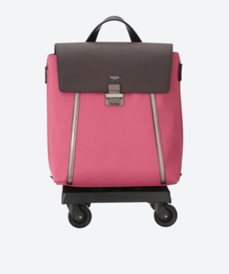 SENSE SWANY/センス スワニー SS020 2輪ストッパー付きシュリンクレザーフラップコーデュラバッグ プリマ ピンク【三越伊勢丹/公式】