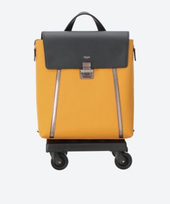 SENSE SWANY/センス スワニー SS020 2輪ストッパー付きシュリンクレザーフラップコーデュラバッグ プリマ イエロー【三越伊勢丹/公式】
