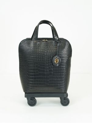 美品 伊勢丹オリジナル 日本製 クロコダイルハンドバッグ