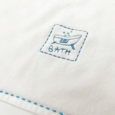 国産バスタオル２枚セット・ブルー
