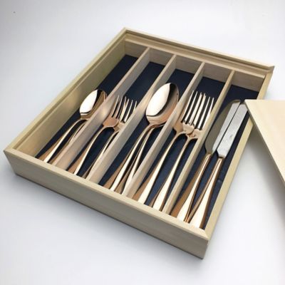 フォーカスピンクゴールド＞ペアディナー10PCセット（木箱