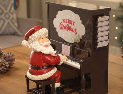 シングアロンアップライトピアノサンタ | Mr.christmas/ミスター