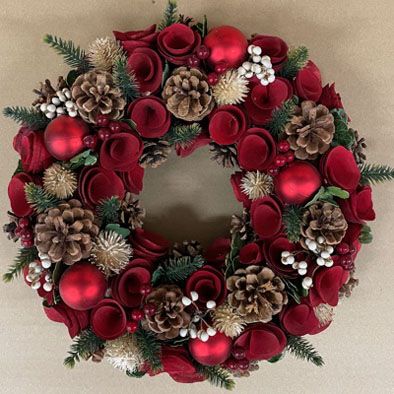 ＜APJクリスマス＞【クリスマスおまとめ】パインコーンボールリース