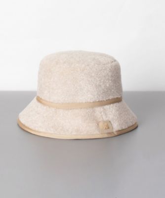 LANVIN en Bleu バケットハット Mサイズ ブラック/ホワイト 撥水・UVカット☆】ランバンオンブルー バケットハット (LANVIN en