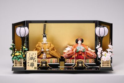＜小出松寿＞【送料無料】【三越カタログＮｏ．７】松寿作　衣裳着親王飾りセット
