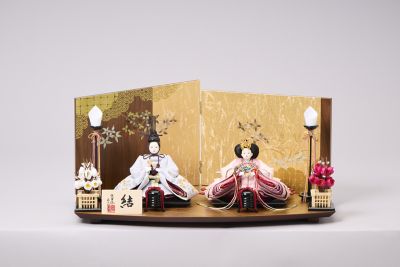 ＜柴田家千代＞【送料無料】【三越カタログＮｏ．９】家千代作　衣裳着親王飾りセット