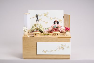 ＜小出松寿＞【送料無料】【三越カタログＮｏ．１４】松寿作　衣裳着親王収納飾りセット