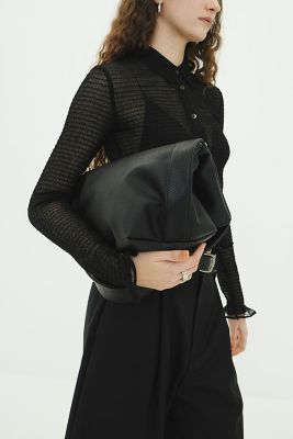 FAKE LEATHER LARGE TOTE BAG 19116ー