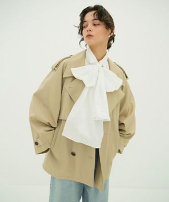 OVER SHORT TRENCH COAT 10101ー0023