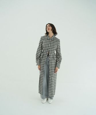 ＜CLANE (Women)＞ＵＰ　ＰＯＣＫＥＴ　ＣＨＥＣＫ　ＳＨＩＲＴ　ＯＮＥＰＩＥＣＥ　１０１１２ー５０１３