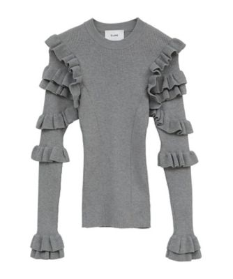 その他 REI FRILL SLEEVE KNIT TOPS 10106ー2013