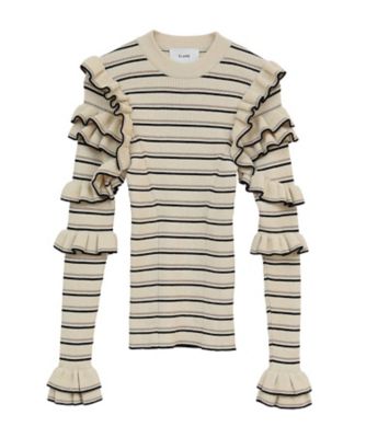 その他 REI FRILL SLEEVE KNIT TOPS 10106ー2013